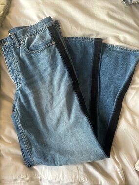 Two-Tone Madewell Low-Slung Baggy Jeans